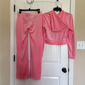 Juicy Couture Flamingo Pink Velour tracksuit
